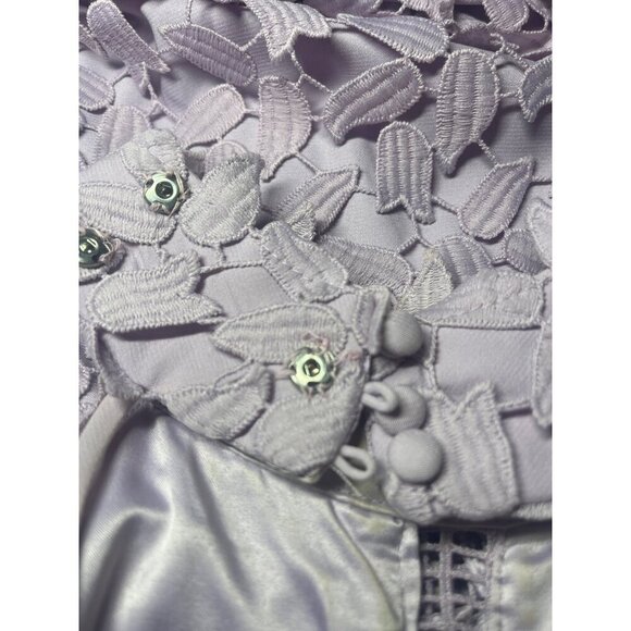 Bardot Gemme Dress Lace Halter Ladies Size 8 Lavender Lilac Color - Picture 10 of 16